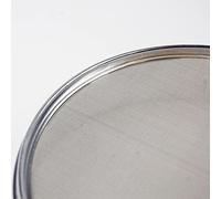 zorfar 1 set couvercle + bas + tamis de test DI0 cm Couvercle galvanisé et conteneur for l'inspection d'échantillonnage de laboratoire Tamis de pharmacopie(30 mesh(0.6mm))