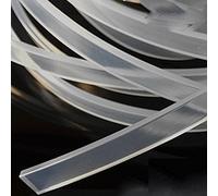 zorfar 1M boîte à lumière personnalisée bande de tige plate en caoutchouc de Silicone bande solide bande d'étanchéité résistant à la chaleur haute température Transparent(5mm,15mm)