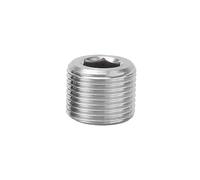 zorfar 1PC NPT Male Thread 304 Stainless Steel Hex Socket End Cap Inner Hexagon Plug Oil Water Pipe Fitting(1I2 inch)