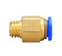 zorfar Connecteur rapide pneumatique for tuyau d'air en PU de 12mm, filetage métrique M PC12-M10 * 1.25 M12 * 1.5 M14 * 1.75 M14 * 2 M16 * 1. M20*2. M22(PC12-M10X1.25)