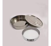 zorfar Couvercle + Bottome + Test SieV DIA 20 cm Couverture galvanisée et conteneur for l'inspection de l'échantillonnage de laboratoire Tamis de pharmacopie(132 mesh(0.111mm))