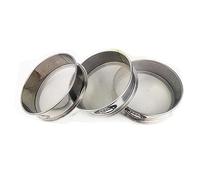 zorfar Essai de laboratoire standard 1PS 304 Susciter Filtre maillage chroming cadre d'échantillonnage inspection pharmacopée tamis dia 20cm 10-200meh(150 mesh(0.1mm))