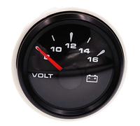 zorfar NOUVEAU Car Tensione Indicatori 8-16V Marine Voltmetro Gauge Con 8 Colori Di Retroilluminazione Per Il Camion Per Moto Barca Volt Indicatore Meter 52 Millimetri(BN)