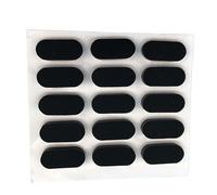 zorfar Pieds de Meubles Auto-adhésifs, Tapis, Patins en Feutre, Tapis antidérapant, Amortisseur, Protection de Table, châssis d'ordinateur Portable, Patins en Caoutchouc(30x10x3mm-10Pcs)