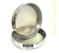 zorfar Test d'essai de laboratoire standard 304 Sus filtre maille chroming chroming cadre d'échantillonnage inspection pharmacopée tamis dia 30cm 12-200 mailles(120 mesh)