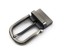 ZoRHac Boucle de Ceinture, Boucle à tête Unique, 1 pièces 35mm métal Hommes Boucle de Ceinture Boucle à Clip Rotatif Bas Simple Broche Demi-Boucle en Cuir Artisanat Ceinture