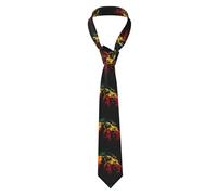 ZORIN Cravate 3D Rasta Lion Drapeau Couleur Homme Business Costume Cravate formelle 8 cm Accessoire de costume pour l'école, le travail, les fêtes, les mariages, Noir , taille unique