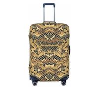 ZORIN Housse de bagage de voyage - Housse de protection lavable en peau de serpent python - Convient aux bagages de 58,4 à 81,3 cm, Noir , XL