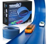 ZORKAM- Circuit Voiture Enfant- Piste TURBORACE Car Track Flexible- 4M de Piste de Course -Jeu Enfants d'aventure -idée Cadeau 3 4 5 6 7 Ans pour Anniversaire Paque e Noel