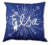 ZORLU Coussin Disney La Reine des Neiges -Spark your own magic- - Allumez votre propre magie - 45x45 cm Blanc