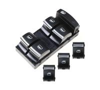 Zorlun Interrupteur de vitre électrique voiture 4F0959851H compatible avec A3 8P A6 S6 RS6 C6 Q7 2004 2005 2006 2007 2008 2009 2010 2011 4F0959855B(A set)