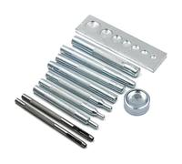 Zorlun Kit d'outils d'installation de 11 boutons fixation à rivets pression for bricolage, artisanat du cuir, ensemble poinçonnage main, accessoires matériel