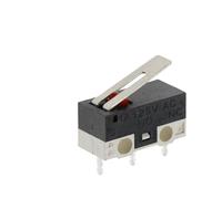 Zorlun Lot de 10 interrupteurs fin course M-icro, bouton-poussoir momentané, 1 A, 125 V CA, 3 broches, longue poignée, levier à galet, SPDT, 12 x 6 mm(Handle 11.5mm)