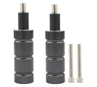 Zorlun Moto M8 M6 boulon Mini CNC supports de phares montage vélo Sport feu arrière Support projecteur poste Base(Grey)