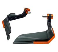 Zorlun Protège-mains de frein et d'embrayage for moto, coques guidon, poignées protection, accessoires coupe-vent compatibles avec Piag/Gio MP3 300 400 500(Orange)