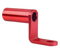 Zorlun Support de rétroviseur Universel CNC en Aluminium, Support d'extension Moto, Adaptateur, Accessoires Moteur(Red)
