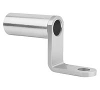 Zorlun Support de rétroviseur Universel CNC en Aluminium, Support d'extension Moto, Adaptateur, Accessoires Moteur(Silver)