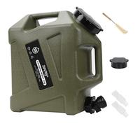 ZORMY Réservoir d'eau de camping de 3,2 litres avec robinet - Réservoir de stockage d'eau portable sans BPA - Grand réservoir d'eau d'urgence pour camping, véhicule, voiture, randonnée, pique-nique