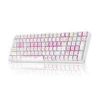 ZORNHER ZH100 Keyboard mécanique sans fil Cat 98 % rose mignon avec numéro Pad,Full Size Hot-Swappable Kitty Gaming Keyboard,Meow Meow Squad Keycaps,Creamy Souding Linear Switches