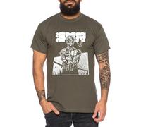 Zoro Blood Sword - T-Shirt Homme Chapeau de Paille Luffy Zoro One Monkey D. Pirate Ace Piece Goku Anime Ruffy, Taille:M, Couleur:Kaki