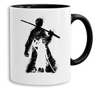 Zoro Bruch - tasse à café Mug cadeau Son Ruffy Luffy Zoro Saitama One Dragon Master Goku Ball Vegeta Zoro Piece Db, Farbe2:Blanc