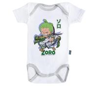 Zoro Costume Wano - Body bébé Manches Courtes - One Piece (3-6 Mois)