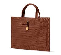 ZoRoll 15-16 Pouces Housse Ordinateur Portable, Sacoche Laptop Protection Housse Pochette PU pour MacBook Pro 16" M5 M4 M3 M2 M1 Pro Max/15.6" Air, Dell Lenovo HP Sony Acer ASUS Notebook -(Marron)