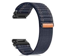 ZoRoll 20 mm QuickFit Bracelet Compatible avec Garmin Fenix 8 43mm/Fenix 7S Pro Solar/7S/6S/6S Pro/5S, Velcro Élastique Nylon Bracelet pour Femmes Hommes pour Garmin Descent Mk3S/Mk2S - Vin Rouge