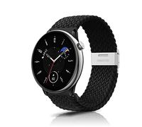 ZoRoll 20mm Bracelet pour Amazfit Active 2/Active/GTR Mini/GTS 4 Mini/GTS 4/GTS 3/GTS 2e/GTS 2 Mini, Tressée Nylon Bracelet pour Amazfit Bip 3/GTR 42mm/Garmin Venu 2 Plus/Venu Sq 2 - Noir