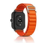 ZoRoll 20mm Bracelet pour Amazfit Active 2/Active/GTS 4/GTS 4 Mini/GTR Mini/Bip 3 Pro/GTS 3/GTS 2e, Nylon G-Hook Longueur réglable Bracelet de Rechange pour Amazfit GTR 42mm - Orange