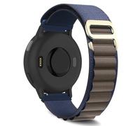 ZoRoll 20mm Bracelet pour Garmin Forerunner 70/170/170 Music/570 42mm/165/245/645, Nylon G-Hook Longueur Réglable Bracelet pour Garmin Vivoactive 6/5/Approach S50/S44/vívomove/Venu - Bleu & Gris