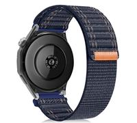 ZoRoll 22 mm Bracelet pour Huawei Watch GT 6 46mm/6 Pro/GT5/gt4/gt3/Ultimate2/Buds, Élastique Nylon Bracelet pour Femmes Hommes, Velcro Bracelets pour Huawei Watch 5 46MM/4 Pro/4/3 -Bleu Foncé