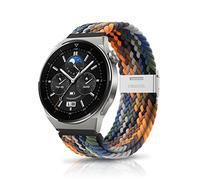 ZoRoll 22mm Bracelet Compatible avec Huawei Watch GT 6 46mm/6 Pro/GT5/gt4/gt3/Ultimate2/Buds, Tressée Nylon Bracelet pour Huawei Watch 5 46MM/4 Pro/3 - Coloré