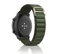 ZoRoll 22mm Bracelet pour Amazfit Bip 6/Bip 5/Balance/GTR 4/GTR 3 Pro/GTR 3/GTR 2e, Nylon G-Hook Longueur Réglable Bracelet de Rechange pour Amazfit Cheetah/Stratos 3/2/2s/Stratos - Verte