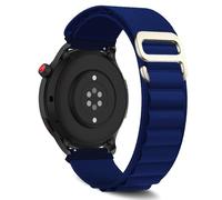 ZoRoll 22mm Bracelet pour Amazfit Bip 6/Bip 5/Balance/GTR 4/GTR 3 Pro/GTR 3/GTR 2e, Nylon G-Hook Longueur Réglable Bracelet de Rechange pour Amazfit Cheetah/Stratos 3/2/2s/Stratos - Bleu