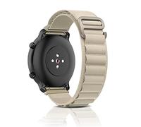 ZoRoll 22mm Bracelet pour Amazfit Bip Max/Active Max/GTR 4/3/2e/Cheetah Ultra, Nylon G-Hook Longueur Réglable Bracelet pour Amazfit Balance Ultra/Balance 3/2/1/T Rex3 48 mm/Bip 6 - Blanc