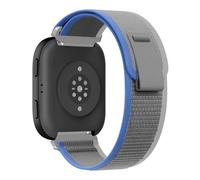 ZoRoll 22mm Bracelet pour Amazfit Bip Max/Active Max/GTR 4/3/2e/Cheetah Ultra, Souple Élastique Nylon Bracelet pour Amazfit Balance Ultra/Balance 3/2/1/T Rex3 48 mm/Bip 6 - Bleu&Gris