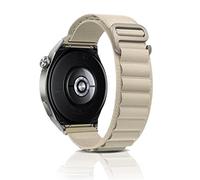 ZoRoll 22mm Bracelet pour Huawei Watch GT 6 46mm/6 Pro/GT5/gt4/gt3/Ultimate2/Buds, Nylon G-Hook Longueur réglable Bracelets de Rechange pour Huawei Watch 5 46mm/4 Pro/3 Pro/Ultimate/Buds - Blanc