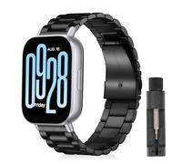 ZoRoll 22mm Bracelet pour Xiaomi Redmi Watch 5 Active/5 Lite/S4, Acier Inoxydable Métal Bracelet Hommes et Femmes pour Xiaomi Watch S4 Sport/S3/2/2 Pro/Huawei Watch5 / Amazfit Balance - Noir