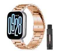 ZoRoll 22mm Bracelet pour Xiaomi Redmi Watch 5 Active/5 Lite/S4, Acier Inoxydable Métal Bracelet Hommes et Femmes pour Xiaomi Watch S4 Sport/S3/2/2 Pro/Huawei Watch5 / Amazfit Balance - Or Rose