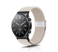 ZoRoll 22mm Bracelet pour Xiaomi Redmi Watch 5 Active/5 Lite/Watch S4/S3/Watch3/2/2 Pro, Tressée Nylon Braceletss pour Garmin Forerunner 265/Venu 4 - Tressé Nylon Blanc