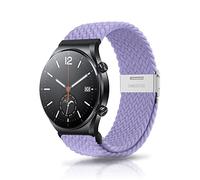 ZoRoll 22mm Bracelet pour Xiaomi Watch S4/Redmi Watch 5 Active/5 Lite/Watch S3/Watch 2/2 Pro, Tressée Nylon Bracelet pour Garmin Forerunner 265/Venu 3/Amazfit Bip 5 - Violet