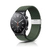 ZoRoll 22mm Bracelet pour Xiaomi Watch S4/Redmi Watch 5 Active/5 Lite/Watch S3/Watch 2/2 Pro,Tressée Nylon Bracelet pour Garmin Forerunner 265/Venu 3/Amazfit Bip 5 - Vert