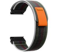 ZoRoll 22mm QuickFit Bracelet pour Garmin Fenix E/Fenix 8 47mm/7 Pro / 7/6 Pro / 6/5 Plus, Souple Élastique Nylon Bracelet pour Garmin Tactix 8 47mm/Descent G2/Epix - Noir Vert