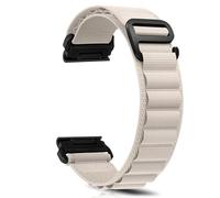 ZoRoll 22mm QuickFit Bracelet pour Garmin Fenix E/Fenix 8 47mm/Fenix 7 Pro/7/6 Pro/6/5 Plus/5, Nylon G-Hook Longueur réglable Bracelet de Rechange pour Garmin Tactix 8 47mm/Descent G2/Epix - Blanc