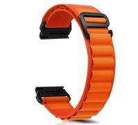 ZoRoll 22mm QuickFit Bracelet pour Garmin Fenix E/Fenix 8 47mm/Fenix 7 Pro/7/6 Pro/6/5 Plus/5, Nylon G-Hook Longueur réglable Bracelet de Rechange pour Garmin Tactix 8 47mm/Descent G2/Epix - Orange