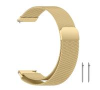 ZoRoll Bracelet 20mm Compatible avec Amazfit Active 2/Active/GTS 4/GTS 4 Mini/GTR Mini/Bip 3 Pro/GTS 3/GTS 2e, Inoxydable Metal Sangle de Remplacement magnétique pour Amazfit GTR 42mm - Or