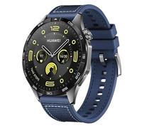 ZoRoll Bracelet 22mm Compatible avec Huawei Watch GT 5 46mm/GT 5 Pro/GT 4/GT 3/Ultimate/Buds, Tressée Nylon Souple Silicone Sport Bracelet de Remplacemen pour Huawei Watch 5 46MM/4 Pro/3 - Bleu