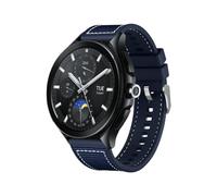 ZoRoll Bracelet 22mm Compatible avec Xiaomi Watch S4/S3/Watch 2/2 Pro/Redmi Watch 5 Active/5 Lite, Tressée Nylon Souple Silicone Sport Bracelet de Remplacemen pour Huawei GT 5 46mm - Bleu