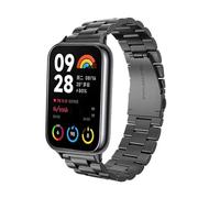 ZoRoll Bracelet Compatible avec Xiaomi Redmi Watch 6/5/4/Xiaomi Smart Band 10 Pro, Acier Inoxydable Métal Bracelet Hommes et Femmes Compatible avec Xiaomi Mi Band 10 Pro/9 Pro/ 8 Pro - Noir